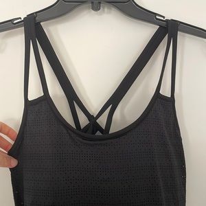 ATHLETA Full Force Tank - Built-in Bra Black - Small
